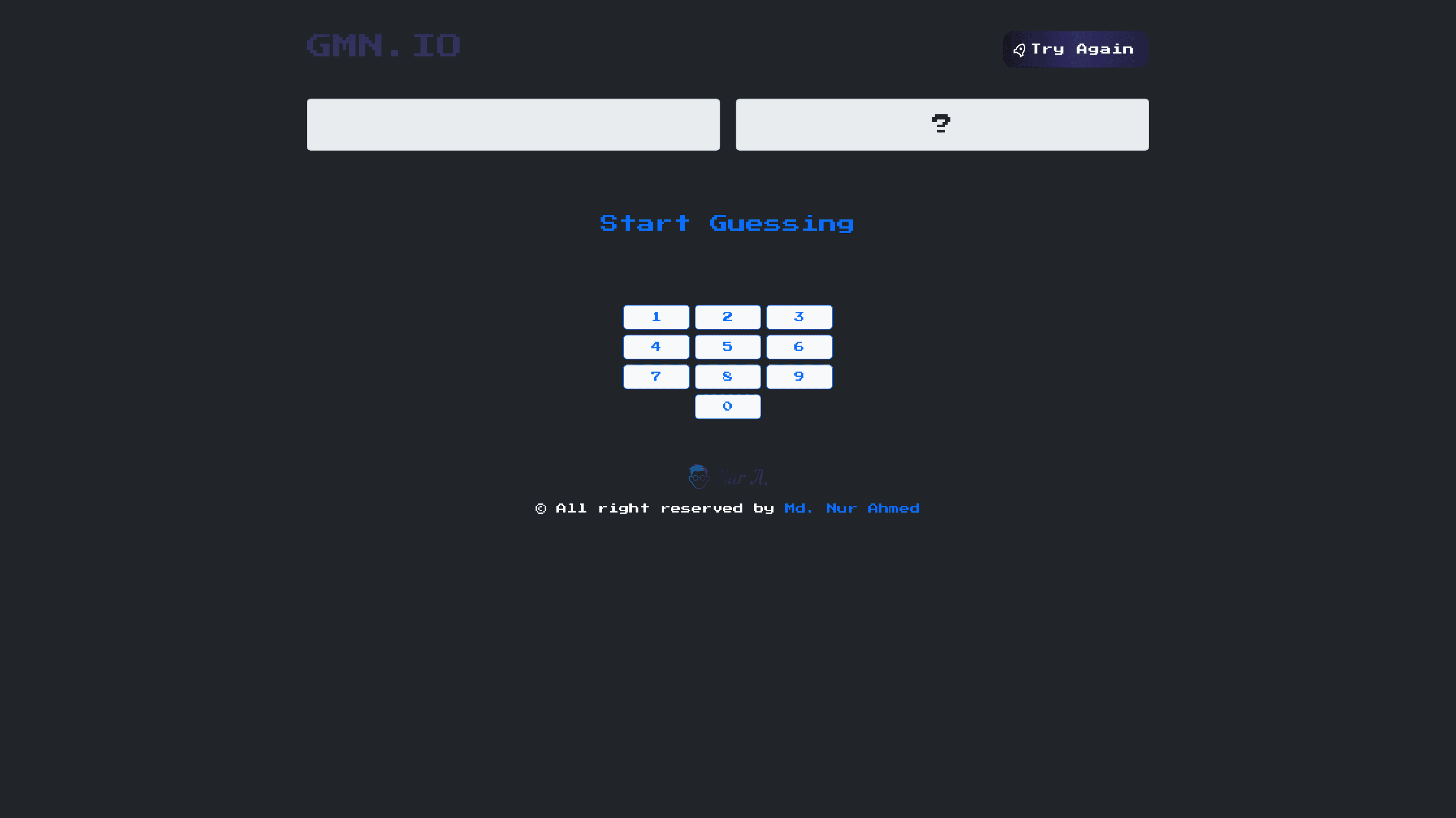 Number Guessing Game